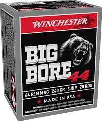 Winchester Big Bore .44 Rem Mag 240gr SJHP – 20 Rounds